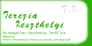 terezia keszthelyi business card